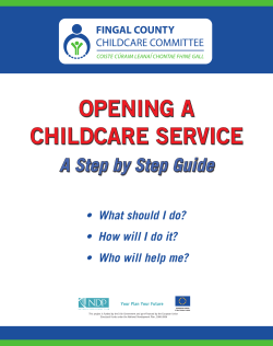 opening a childcare service