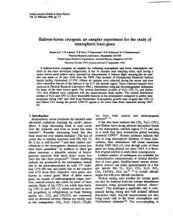 Balloon-borne cryogenic air sampler experiment for the study of