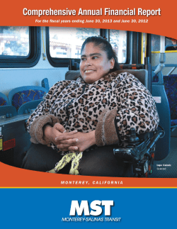 table of contents - Monterey