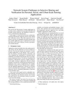 Network System Challenges in Selective Sharing and Verification for