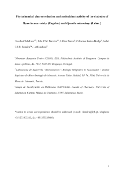 and Opuntia microdasys - Biblioteca Digital do IPB