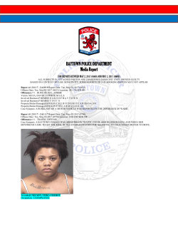 BAYTOWN POLICE DEPARTMENT Media Report