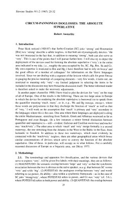 circum-pannonian isoglosses: the absolute superla tive