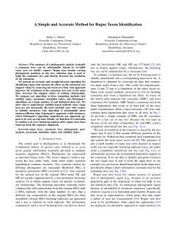 A Simple and Accurate Method for Rogue Taxon Identification