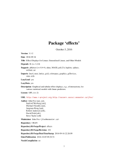 Package `effects`