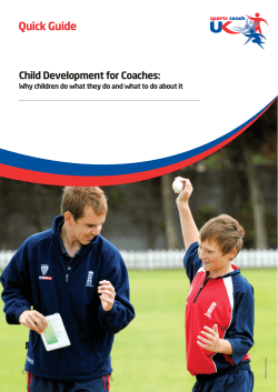 Child Development for Coaches:1