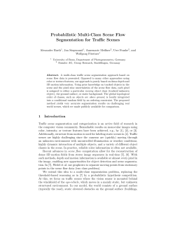 Probabilistic Multi-Class Scene Flow Segmentation for Traffic Scenes
