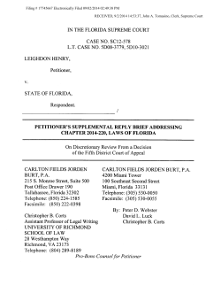 Supplemental Reply Brief Merits