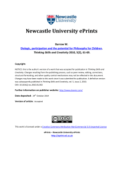 Newcastle University ePrints