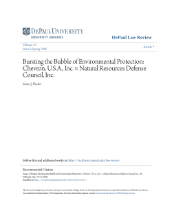 Bursting the Bubble of Environmental Protection
