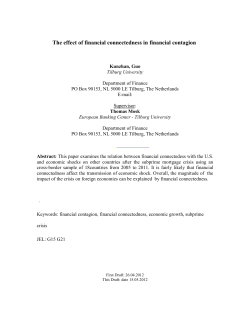 The effect of financial connectedness in financial contagion