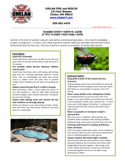 Ten Tips for a Safe Summer