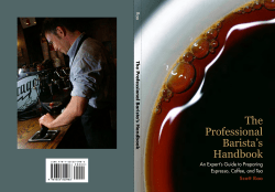 The Professional Barista`s Handbook