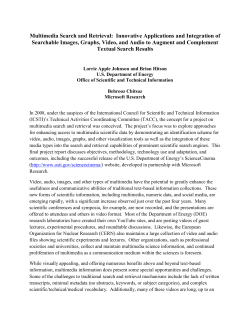 Multimedia Search and Retrieval: Innovative Applications