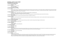 material safety data sheet