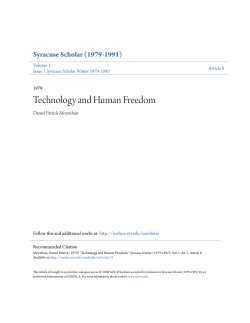 Technology and Human Freedom - SUrface