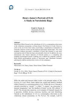 Henry James`s Portrait of Evil: A Study in
