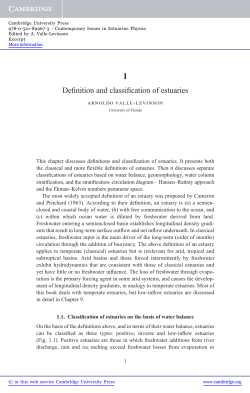 Definition and classification of estuaries - Assets