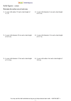 Solid figures - cones