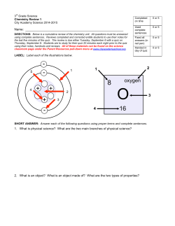 1. What is physical science?