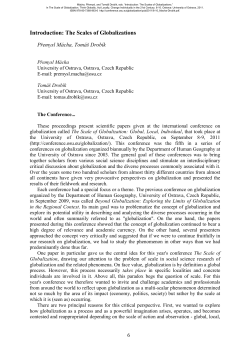 Introduction: The Scales of Globalization