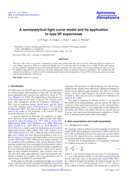 A semianalytical light curve model and its application to type IIP