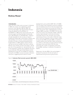Indonesia - IDS Bulletin - Institute of Development Studies