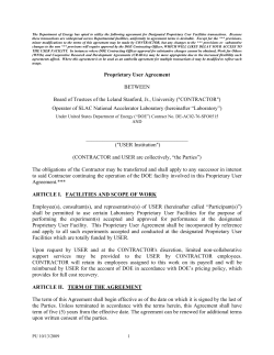 The Department of Energy has opted to utilize the following