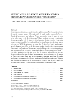 metric measure spaces with riemannian ricci curvature bounded