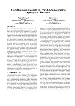 From Simulation Models to Hybrid Automata Using Urgency and