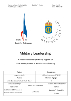 Military Leadership