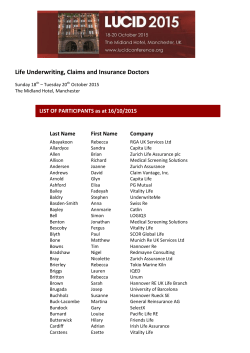 Life Underwriting, Claims and Insurance Doctors