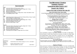 Circuit Plan - Launceston Area Methodist Circuit