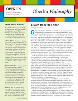 Oberlin Philosophy