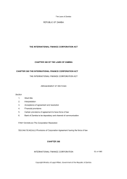 International Finance Corporation Act