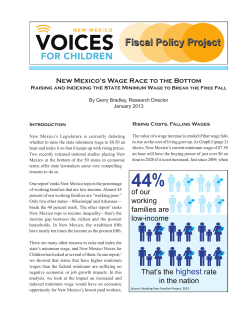Raising and Indexing the State Minimum Wage to Break