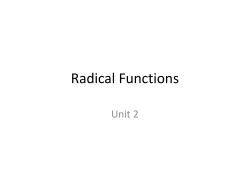 Radical Functions