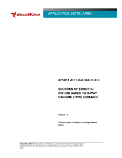 application note: aps011