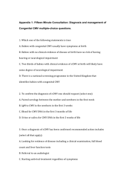 Appendix 1: Fifteen Minute Consultation: Diagnosis and
