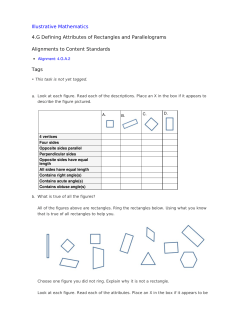 Attributes of Rectangles/Parallelograms