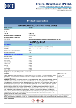 Al(NO3)3.9H2O - CDH Fine Chemicals