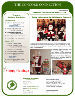December - Concord Township
