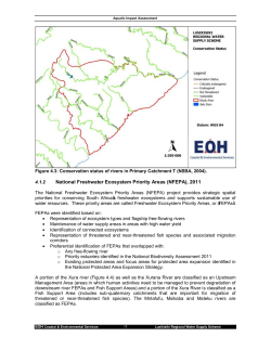 National Freshwater Ecosystem Priority Areas