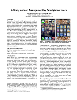 A Study on Icon Arrangement by Smartphone Users