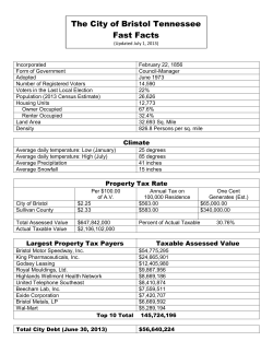 Bristol Fast Facts - City of Bristol, TN