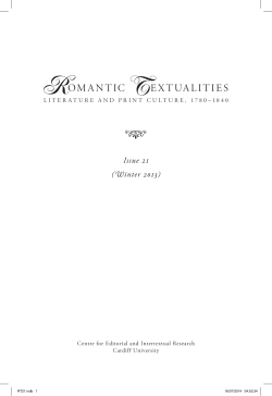 Reverse Pygmalionism: Art and Samuel Rogers`s