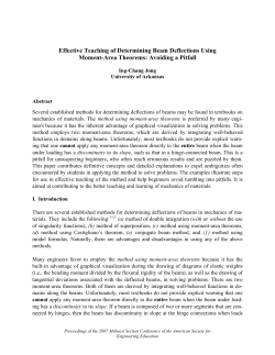 Determining Deflections of Hinge