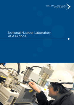 NNL at a Glance - National Nuclear Laboratory