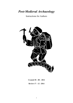 Notes for Contributors - The Society for Post