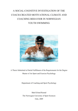 a social-cognitive investigation of coaching behavior and coach